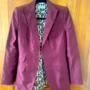 Dolce Gabbana Blazer Jacket  (Mulberry / Wine)